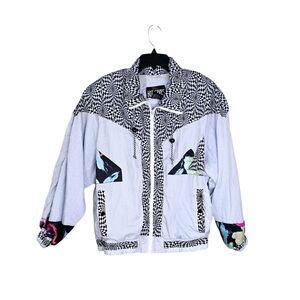 Hot Spices 80s Vintage Track Jacket Windbreaker Size Large